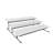 3 Tier Collapsible Thicker Sturdier Plate Rack Stand with Plates - Three Tiered Cake Serving Tray