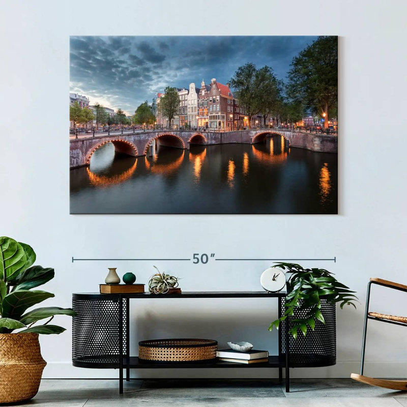 Ponts de Amsterdam, H 34 po x l 51 po