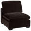 Trayce Upholstered Armless Chair Dark Chocolate-98809987-98809988