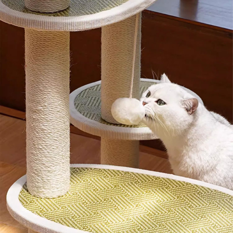 5 Tiers Cat Tree with Condons,Perch,Scratching Posts