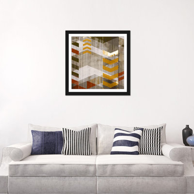 « chevron serenade i », impression sur toile