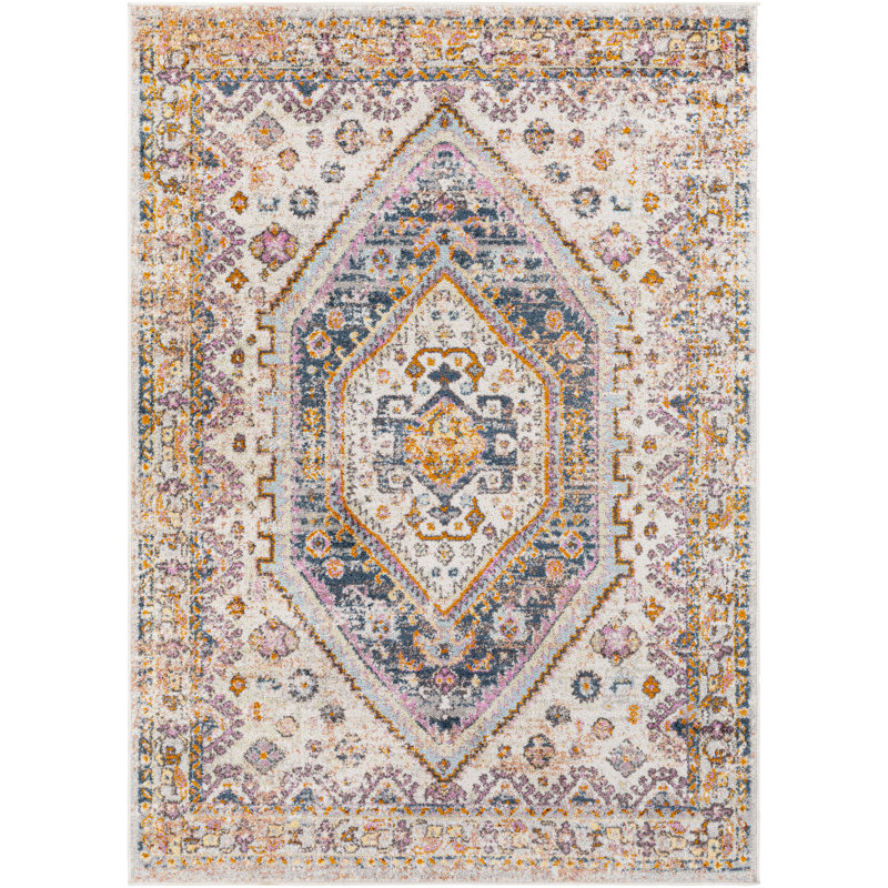 Jamieson Area Rug with Center Medallion, Rectangle 2' x 3'