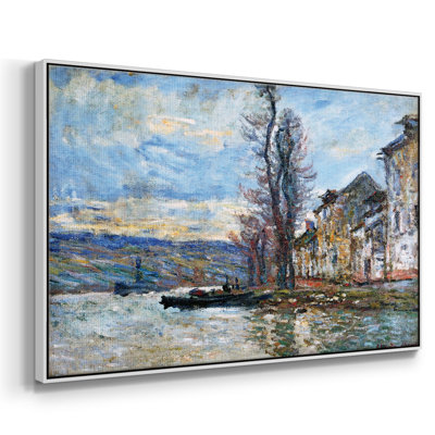 La seine à Lavacourt, hiver, 1879, reproduction d'art sur toile
