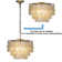 Aslak Tiered Antique Bronze Capiz Flush Mount Ceiling Light with Shell Accents