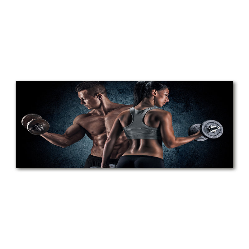 Muscle Building - No Frame Print on Canvas