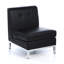 Chaise de réception en similicuir avec structure en métal l 23 po Allyce-29470926