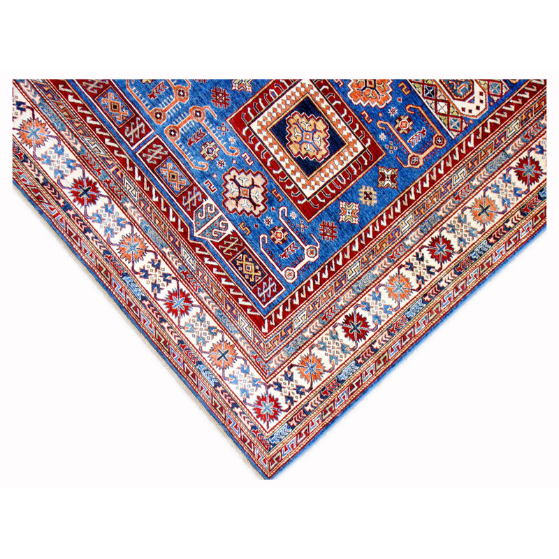 Kazak Hand Woven Wool Area Rug