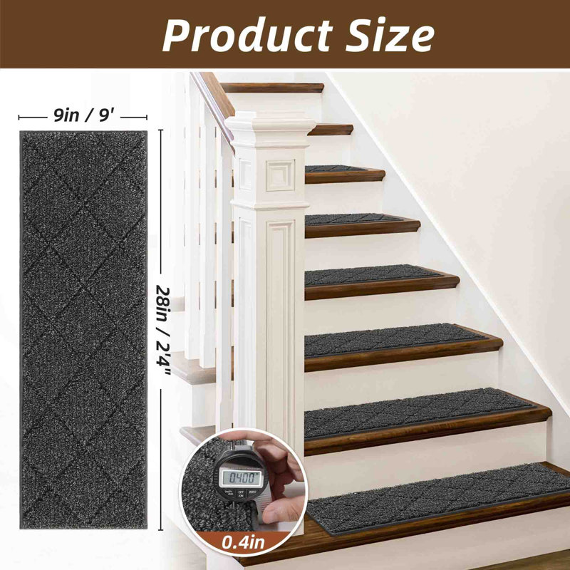 Non-Slip Stair Tread, Black