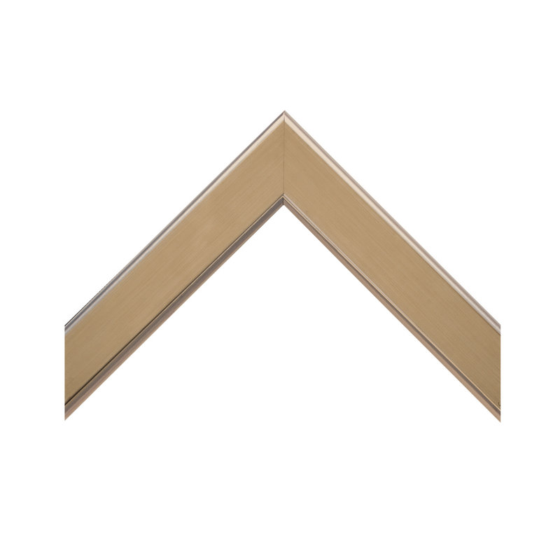 Wood Framed Mirror with Safety Backing Ideal for Bathroom / Vanity Mirror Ellis Collection, 20" x 60", Champagne Bronze