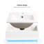 Meuble-lavabo de salle de bain avec lavabo, 16 po, blanc, beauté moderne, beaucoup de rangement pour les petites salles de bain, adaptateur de détection de radars, meuble-lavabo mural 16 po, blanc chic, espaces généreux, détecteur