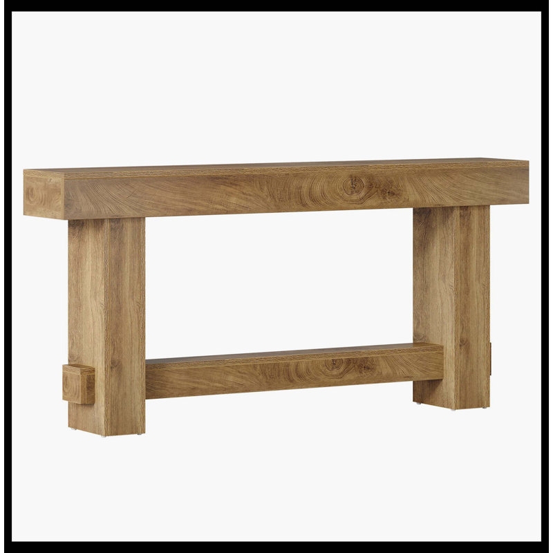 70.9" Console Table, Wooden Farmhouse Sofa Table Hallway Table