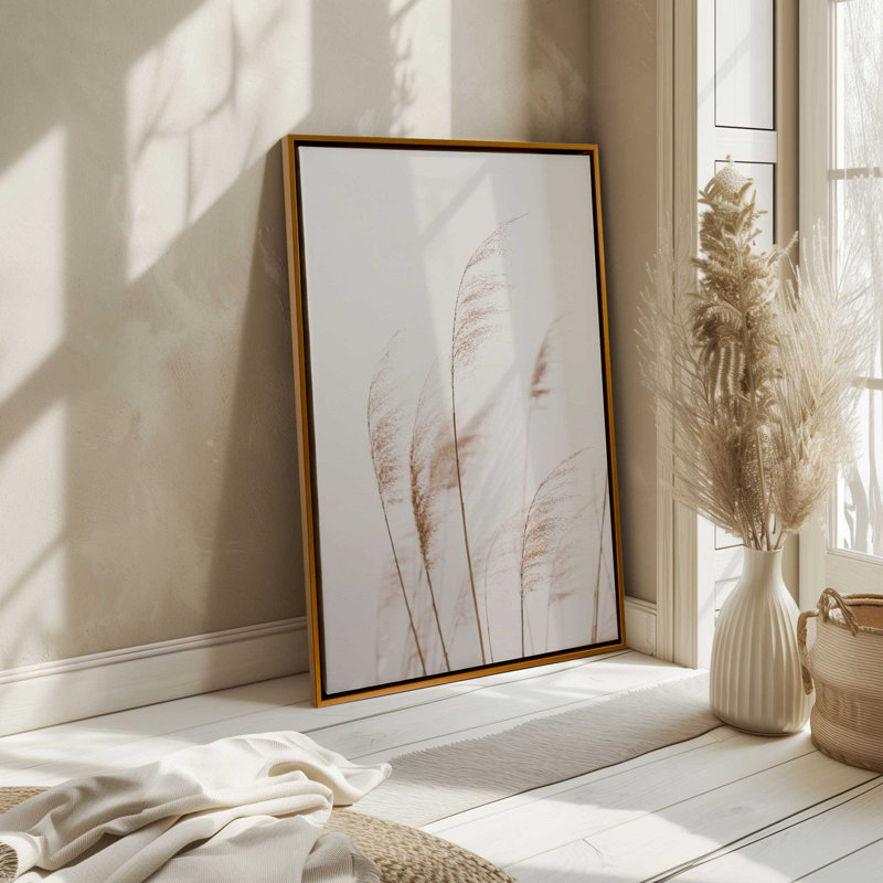Impression sur toile Wind's Caress, Cadre américain en érable flottant, H 18,75 po x l 12,75 po x P 1,75 po