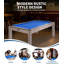 Table de billard 7 pi avec finition rustique - ensemble complet pour salle de jeux