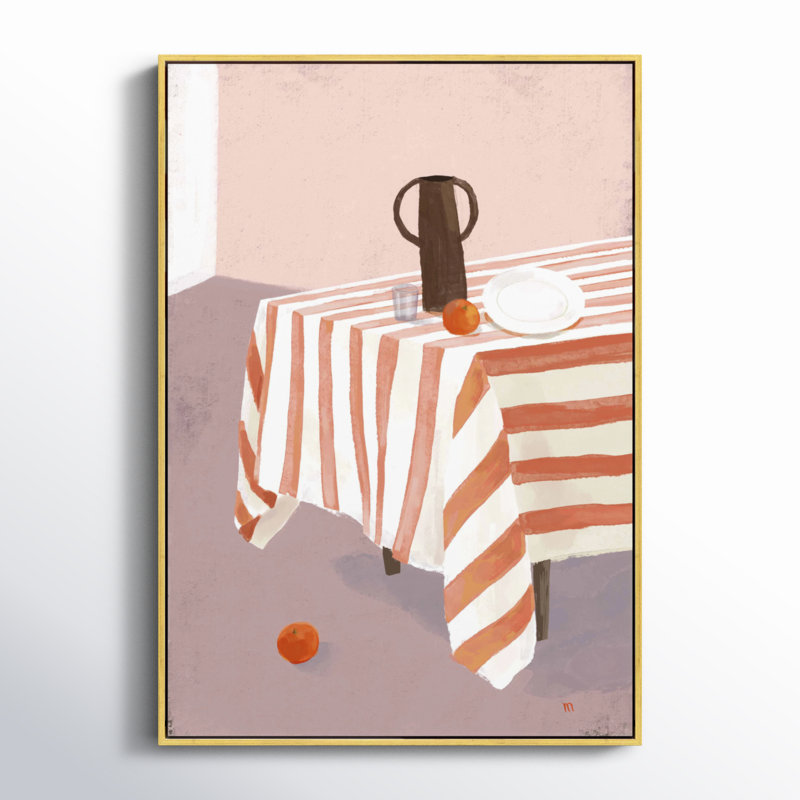 Deux tomates par Marco Marella pour Studio M - Art mural encadré, Toile avec cadre doré, H 20 po x l 14 po x P 1,25 po
