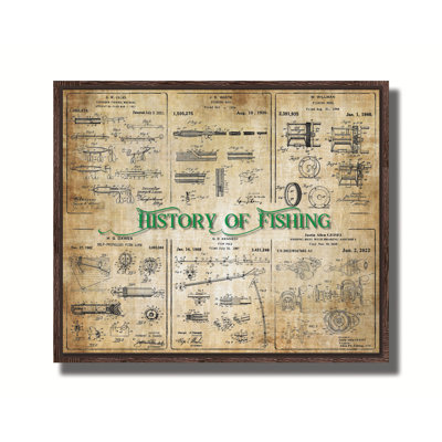 History of Fishing - Patent Collage