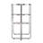 Mirrored Console Table With Storage And X-Shaped Base | Gift Idea