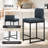 Smart Chenille Upholstery Bar Stools Set of 2-1175803717
