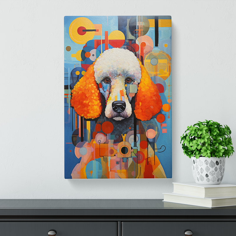 Poodle Constructivism - Wrapped Canvas, 76cm H x 50cm W x 3cm D