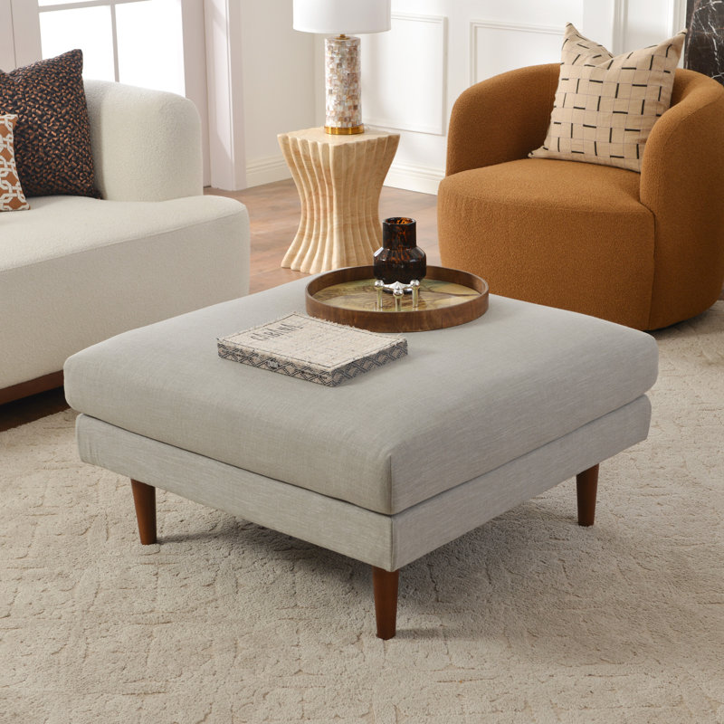 Repose-pieds Miller, Gris clair, 19" H x 36" W x 36" D