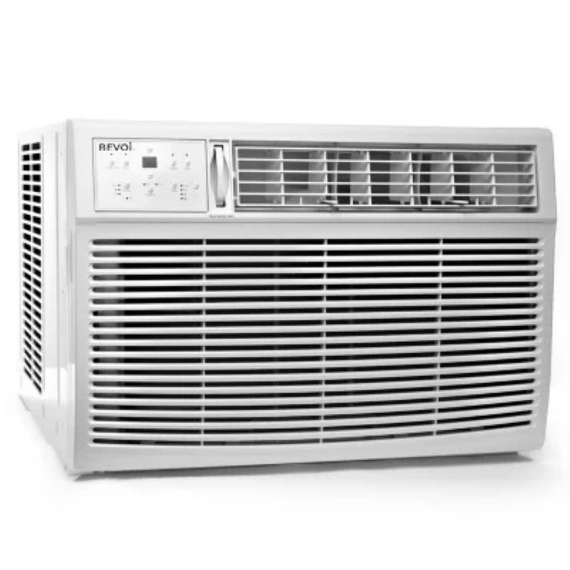 Climatiseur de fenêtre Bevoi 25 000 Btu, télécommande, Energy Star avec Wi-Fi et commande vocale en blanc