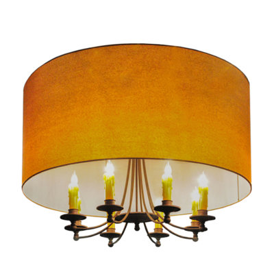 Abishanth 8 - Light Dimmable Drum Chandelier