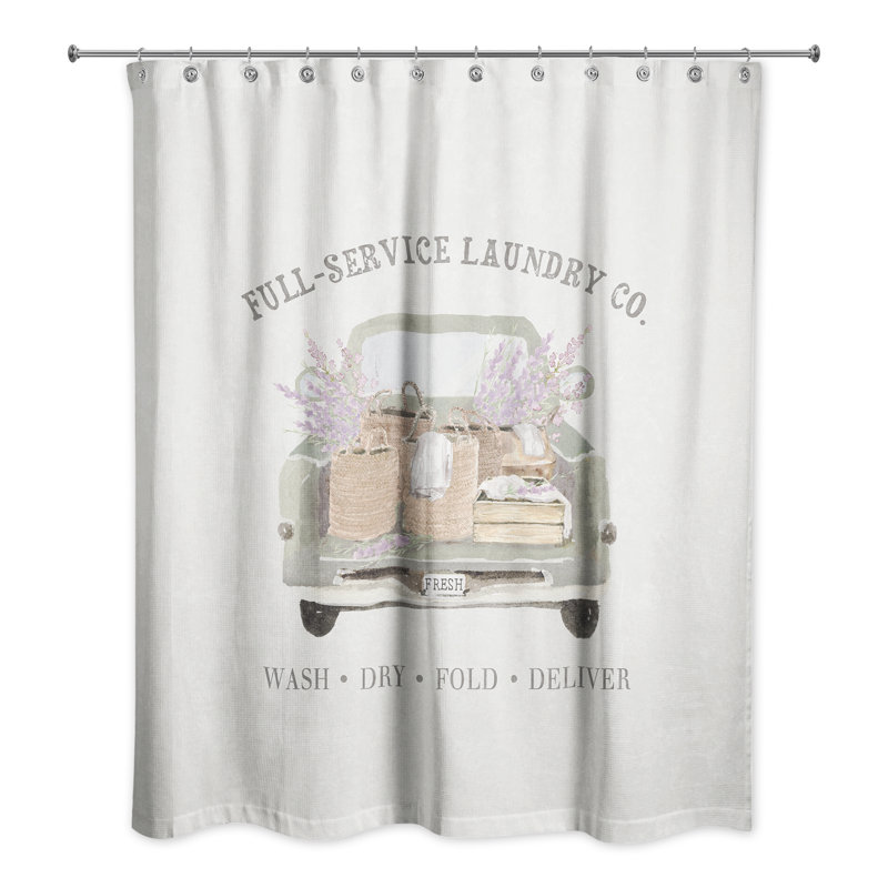 Rideau de douche rond Laundry Truck Service