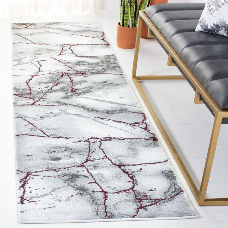 Ahanu Abstract Area Rug, Runner 69 x 244 cm