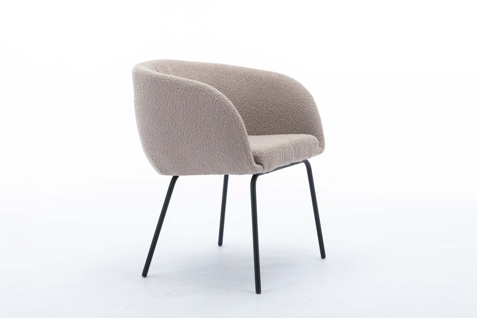 George Oliver Boucle Fabric Dining Chairs | Wayfair