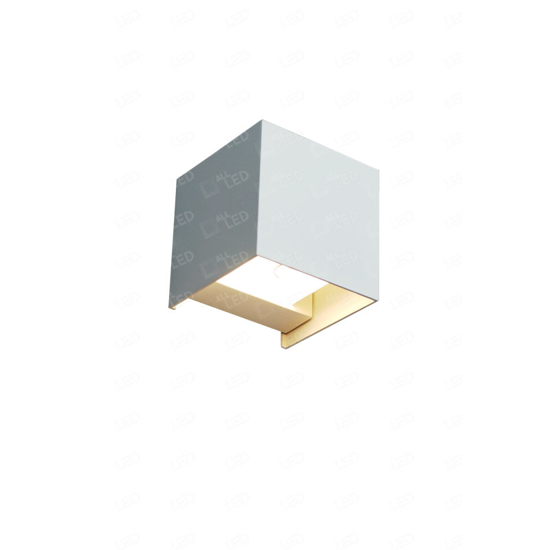 Amana 10cm H Integrated LED Outdoor Wall Lantern, White
