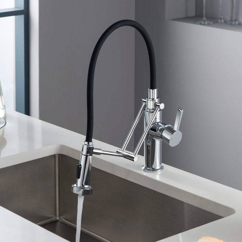 KIBI Engel Pull Down Kitchen Faucet, Chrome