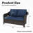 Hazel Outdoor Patio Wicker Loveseat With Cushions-590002964