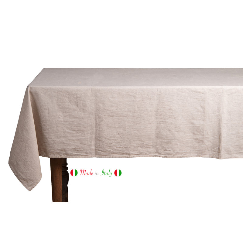 Cotton /Linen Blend Tablecloth 140X250 Cm Natural, 140cm W x 350 L
