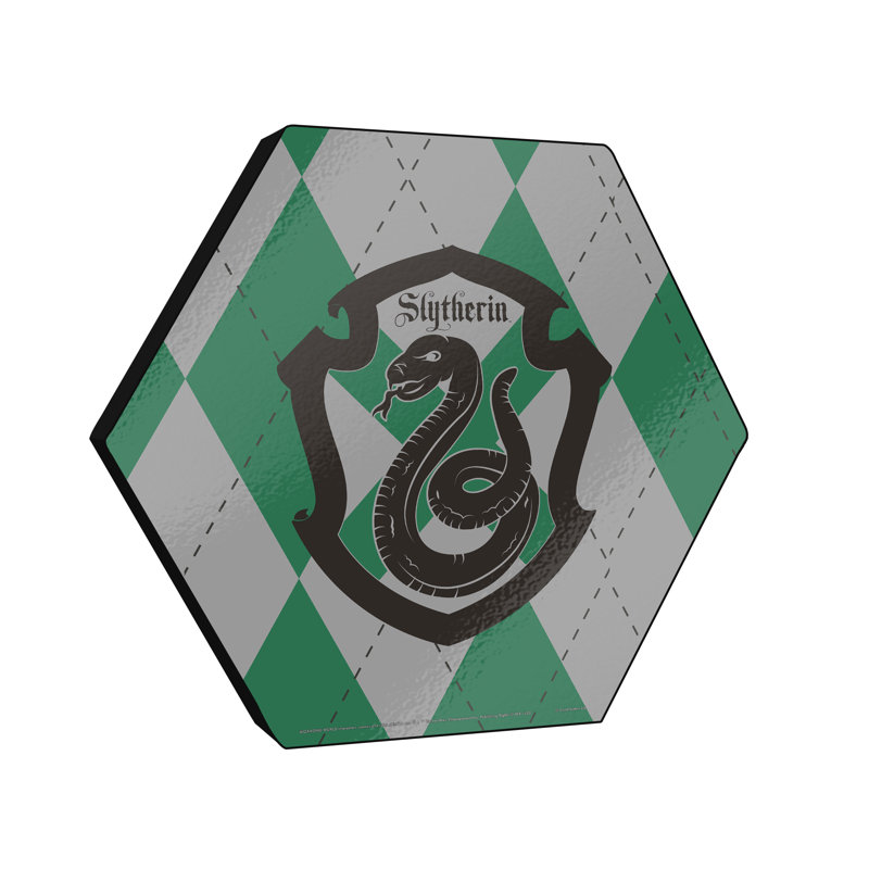 Impression sur bois Harry Potter (à carreaux de Serpentard)