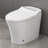 Smart Toilet With Built-In Heated Seat, One Piece Elongated Modern Toilet With Adjustable Temp Heated Seat, Auto Flush,  Dual Flush Toilet 1/1.28 GPF, Foot Sensor Flush, White Night Light,Knob Control