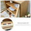 Console rectangulaire en bois manufacturé brun massif