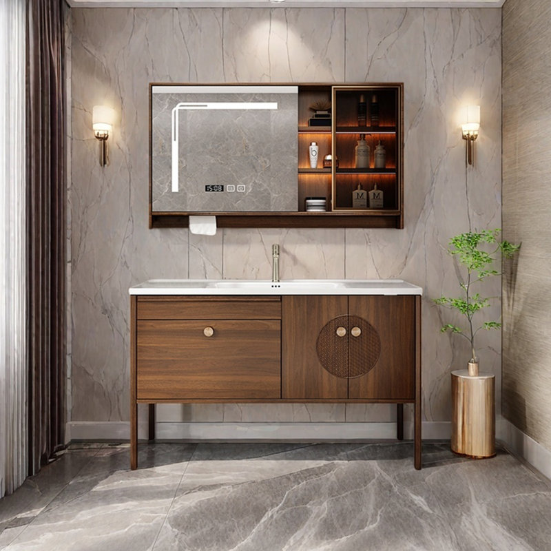 Retro high-end and simple bathroom cabinet