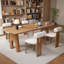 Brown Rectangular Solid Wood desk-1517899320