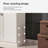 All-in-One Entryway Storage Cabinet with Shoe Compartment, Full-Length Mirror & Coat Rack, Modern Minimalist Foyer Organizer-129767481