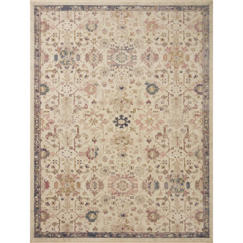 Febbas Performance Oriental Indoor Rug, Round 3'2"