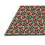 Rouge géométrique/Tapis décoratif noir-1471920660