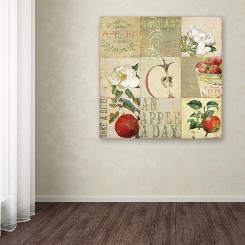 Jadaya «Apple Blossoms III» par Color Bakery, impression sur toile tendue, H 14 po x l 14 po x P 2 po