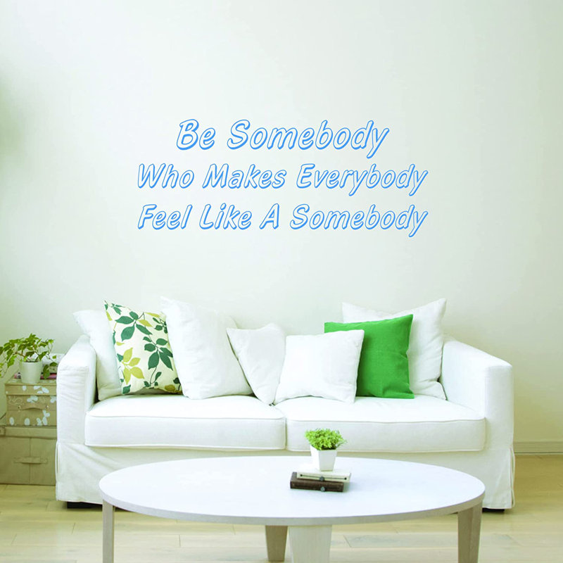 Décalque mural, H 8 po x l 20 po, Bleu ciel