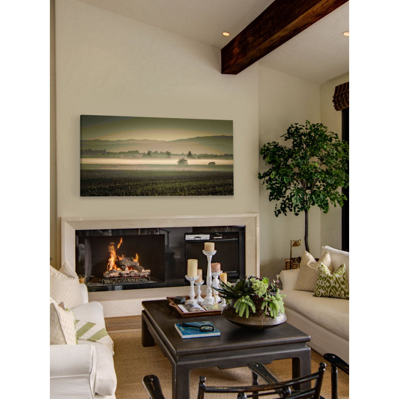 « aubes early light » par don schwartz, reproduction d’art sur toile tendue, H 12 po x l 24 po