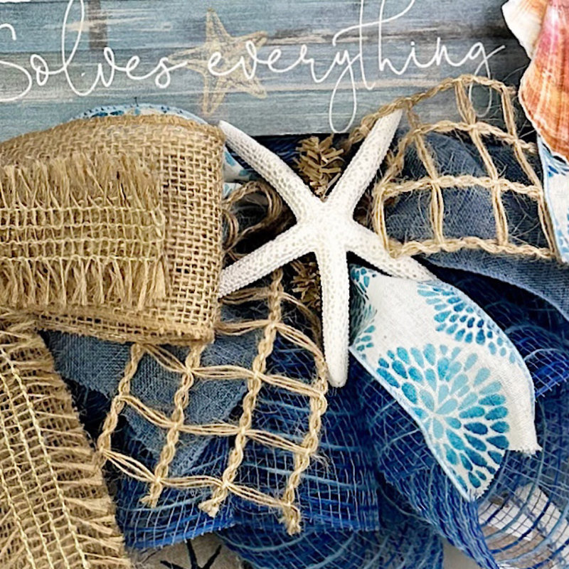 Faux Burlap 16'' Wreath