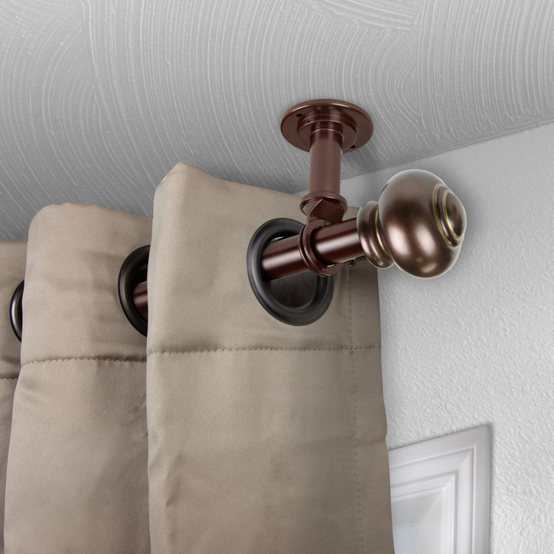 Tringle à rideaux simple Lecuyer, 66 - L 120 po, Bronze