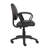 Wen Swivel Posture Chair, Loop Arms, Black Waterfall Seat