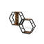 42cm H x 48cm W Metal Bookcase