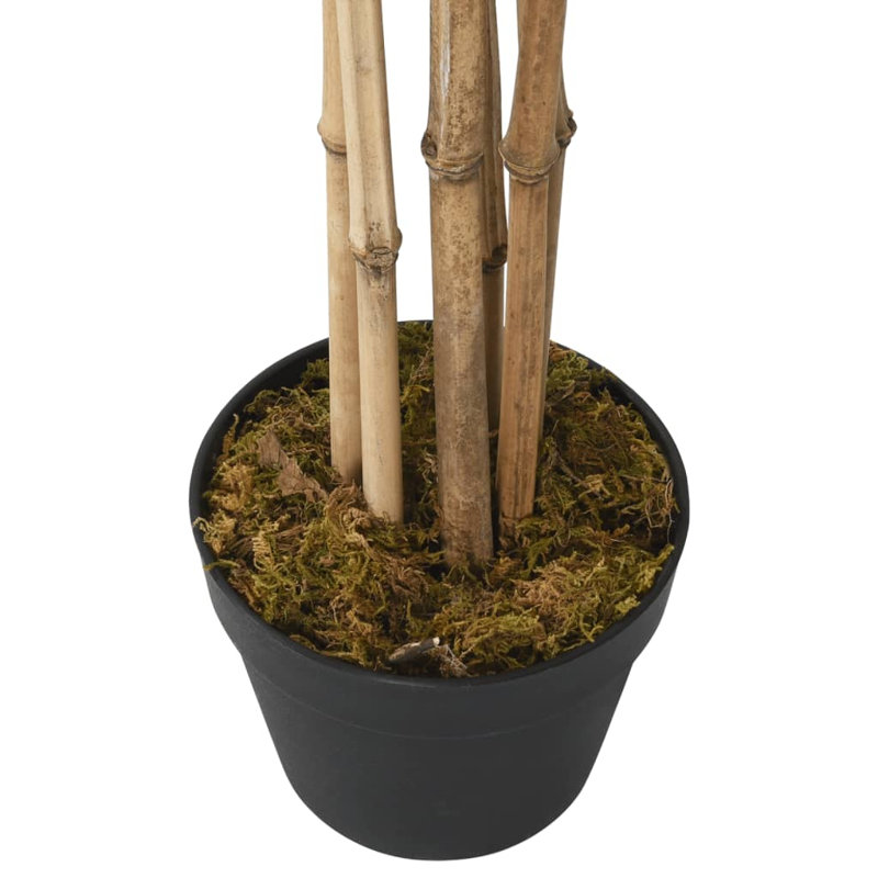 Arbre de bambou artificiel vidaXL réaliste bureau pour salon vert, H 78,7 po x l 7,8 po