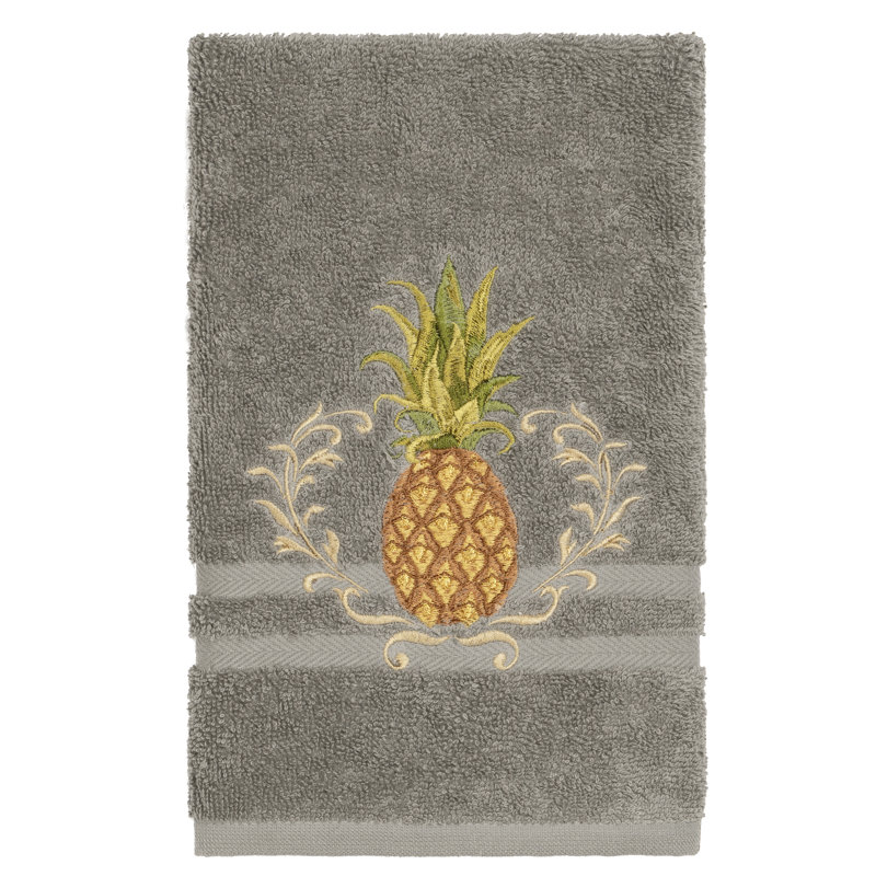 Welcome Turkish Cotton Midweight Hand Towel, Dark Gray