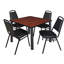 Plateau de table Kee Square, 4 chaises empilables-472020730-472020728-472020729